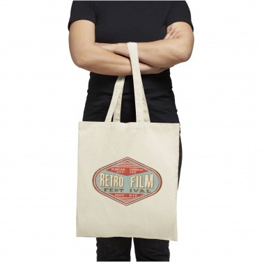 Logo trade promotional products image of: Carolina 100 g/m² cotton tote bag 7L