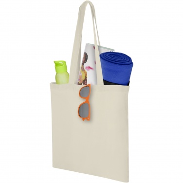 Logo trade promotional merchandise photo of: Carolina 100 g/m² cotton tote bag 7L