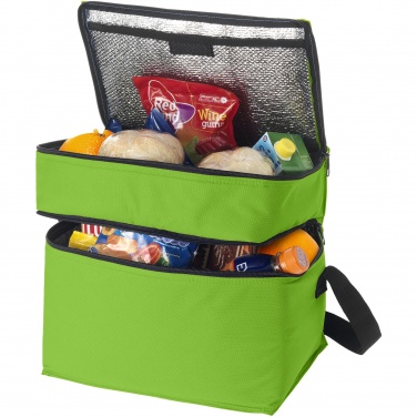Logotrade business gift image of: Oslo 2-zippered compartments cooler bag 13L