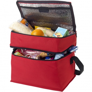 Logo trade promotional product photo of: Oslo 2-zippered compartments cooler bag 13L