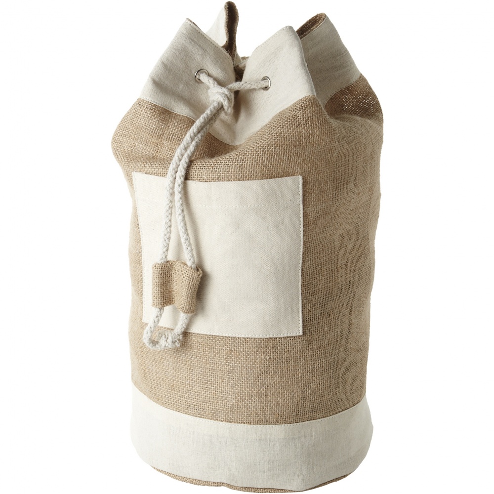 Logo trade business gift photo of: Goa jute sailor duffel bag 16L