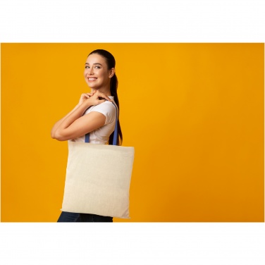 Logo trade promotional giveaway photo of: Nevada 100 g/m² cotton tote bag coloured handles 7L
