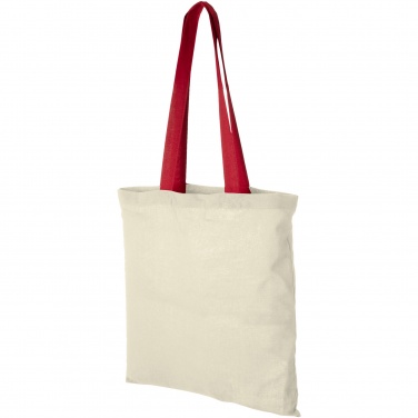 Logo trade promotional item photo of: Nevada 100 g/m² cotton tote bag coloured handles 7L