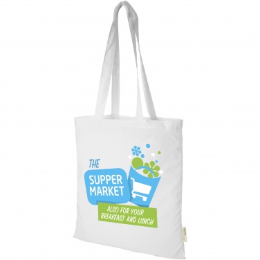 Logotrade promotional gift picture of: Orissa 100 g/m² organic cotton tote bag 7L