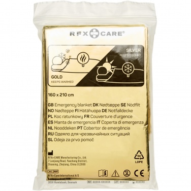 Logo trade advertising products picture of: Frederik 2-function emergency blanket