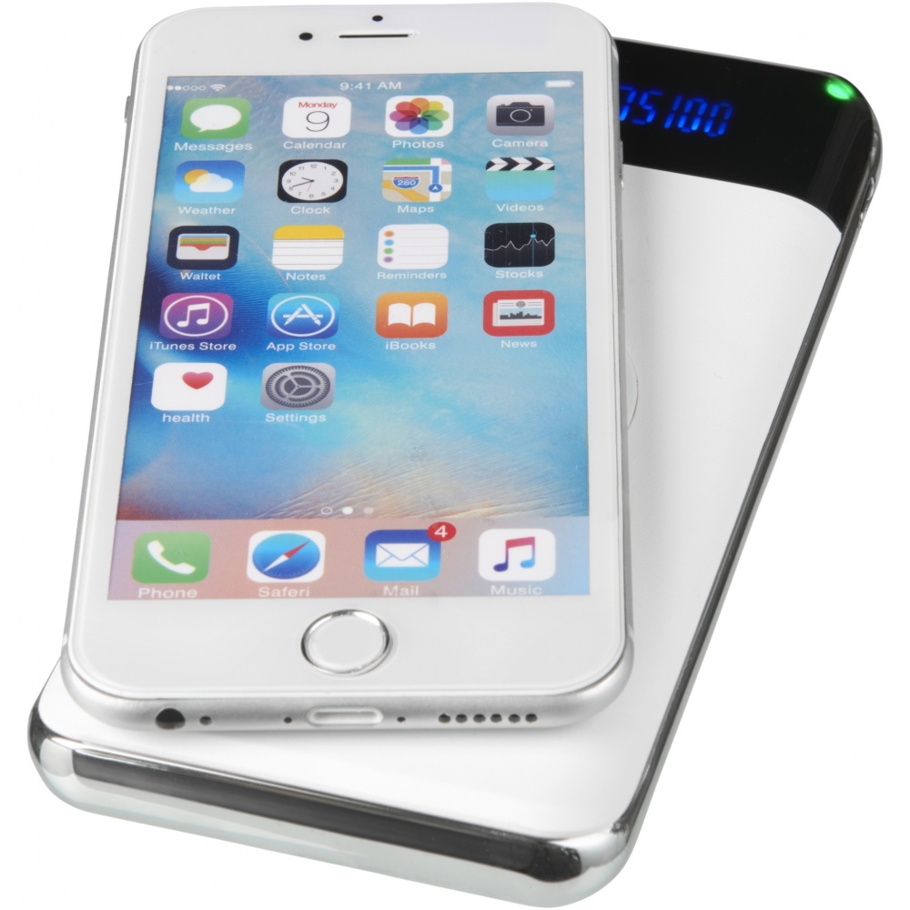 Logo trade promotional giveaway photo of: Constant 10.000 mAh wireless power bank with LED