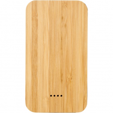 Logotrade promotional giveaway image of: Future 6000 mAh bamboo/fabric wireless power bank