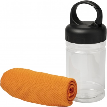 Logo trade promotional gifts image of: Remy cooling towel in PET container