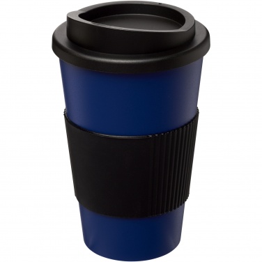 Logo trade promotional merchandise image of: Americano® 350 ml insulated tumbler with grip