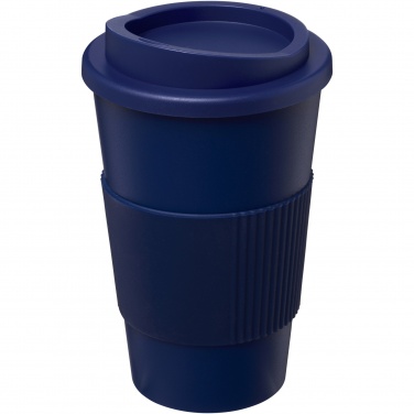 Logo trade promotional items image of: Americano® 350 ml insulated tumbler with grip