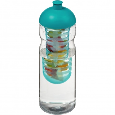 Logo trade corporate gifts image of: H2O Active® Base 650 ml dome lid sport bottle & infuser