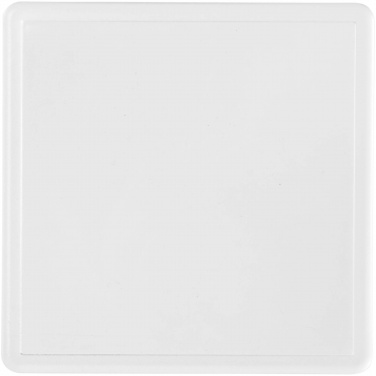 Logo trade advertising product photo of: Ellison square plastic coaster with paper insert