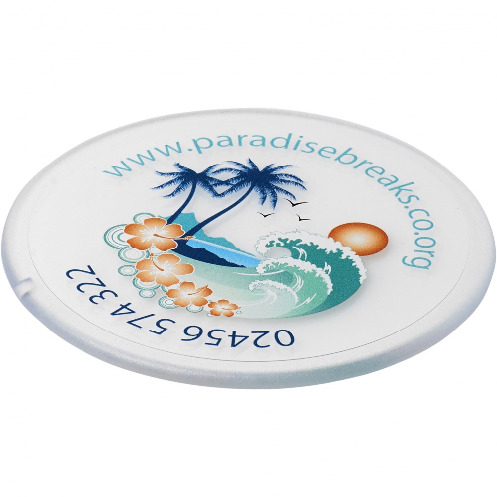 Logotrade promotional giveaway picture of: Renzo round plastic coaster