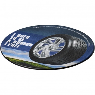 Logo trade promotional products picture of: Brite-Mat® round coaster with tyre material
