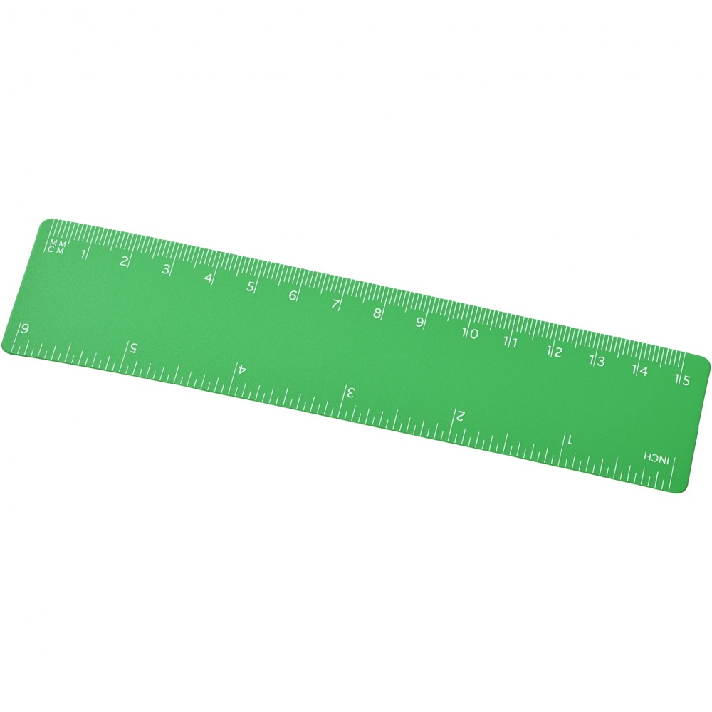 Logo trade promotional giveaway photo of: Rothko 15 cm plastic ruler