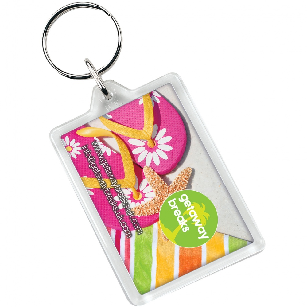 Logo trade promotional merchandise photo of: Vito C1 rectangular keychain