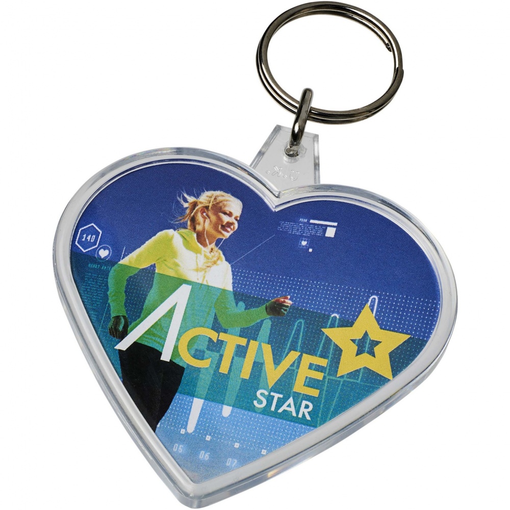 Logotrade promotional gifts photo of: Combo heart-shaped keychain