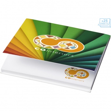 Logotrade business gift image of: Sticky-Mate® soft cover squared sticky notes 75x75mm