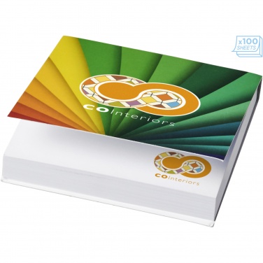 Logotrade promotional products photo of: Sticky-Mate® soft cover squared sticky notes 75x75mm