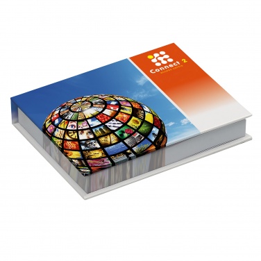 Logo trade promotional giveaways picture of: Combi notes page marker set hard cover
