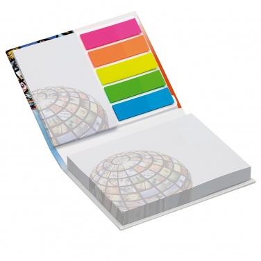 Logo trade promotional item photo of: Combi notes page marker set hard cover