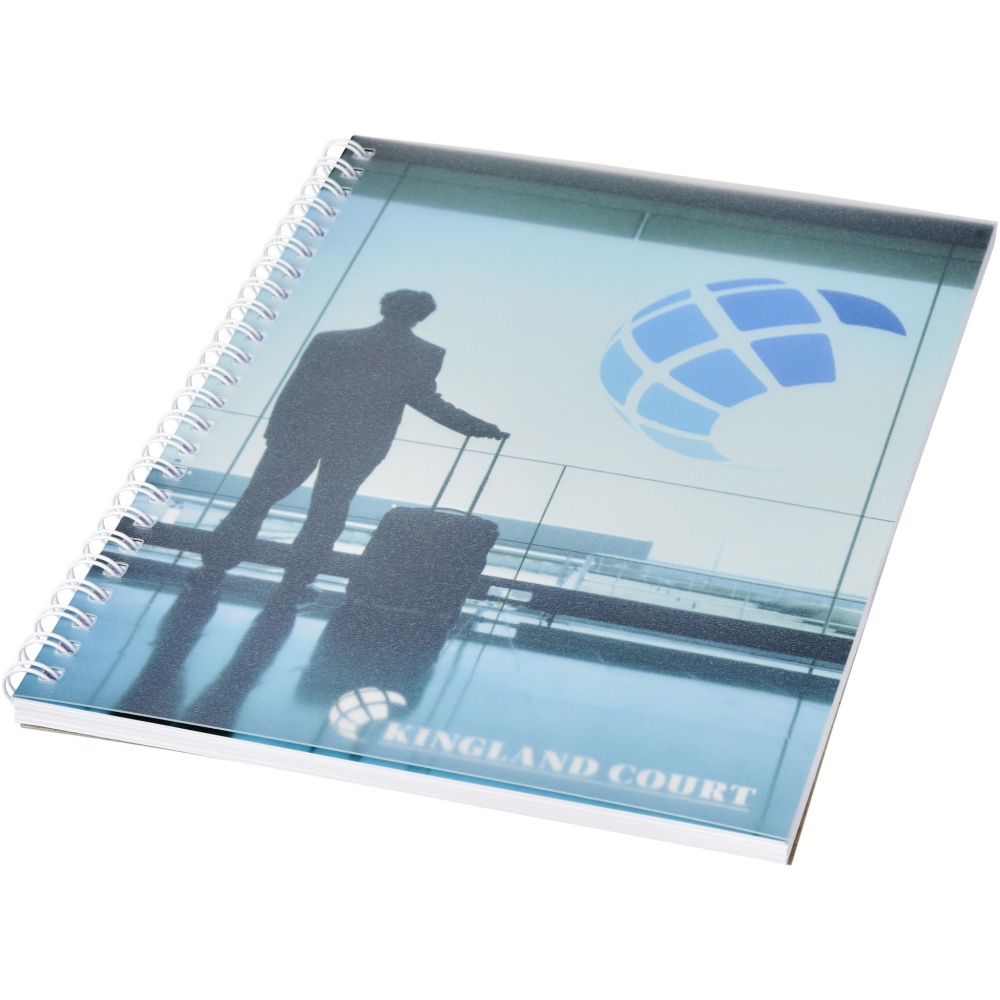Logo trade advertising products picture of: Desk-Mate® wire-o A5 notebook PP cover