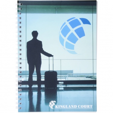 Logo trade advertising products image of: Desk-Mate® wire-o A5 notebook PP cover