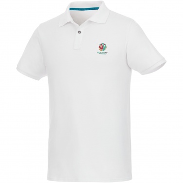 Logo trade advertising products image of: Beryl short sleeve men's organic recycled polo