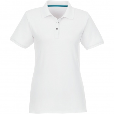 Logo trade promotional merchandise image of: Beryl short sleeve women's organic recycled polo