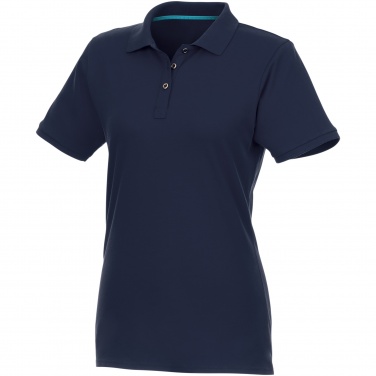 Logo trade advertising products image of: Beryl short sleeve women's organic recycled polo