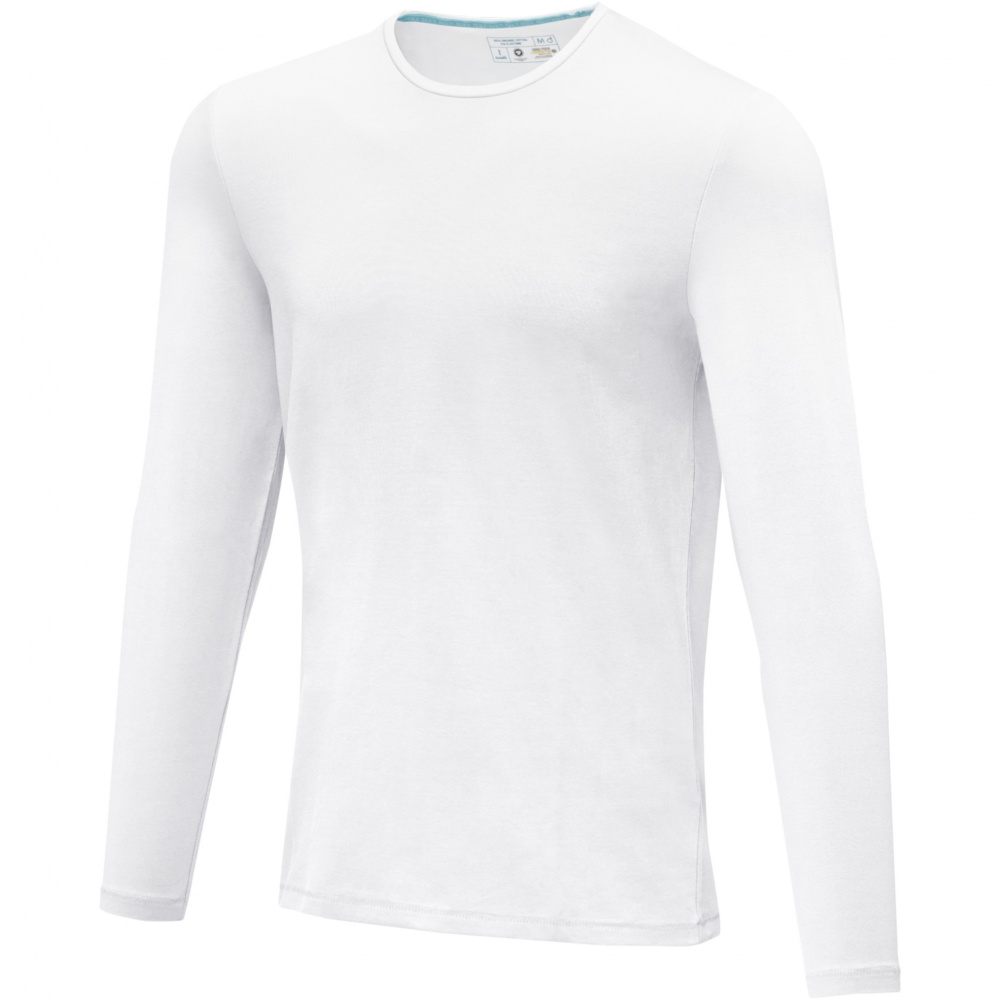 Logo trade promotional items image of: Ponoka long sleeve men's organic t-shirt