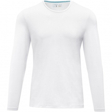 Logo trade promotional merchandise photo of: Ponoka long sleeve men's organic t-shirt