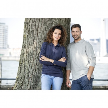 Logo trade promotional giveaways image of: Oakville long sleeve men's polo