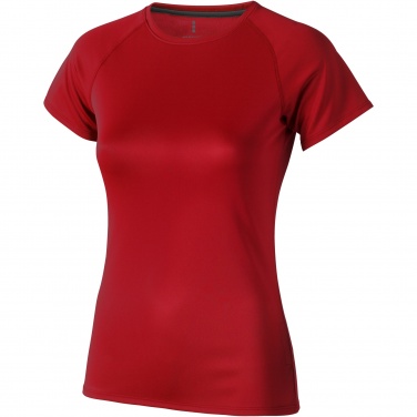 Logo trade promotional giveaways picture of: Niagara short sleeve women's cool fit t-shirt