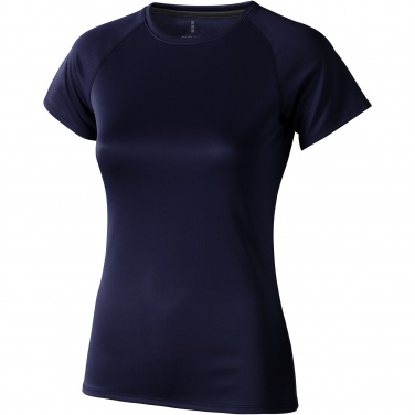 Logo trade promotional giveaways image of: Niagara short sleeve women's cool fit t-shirt