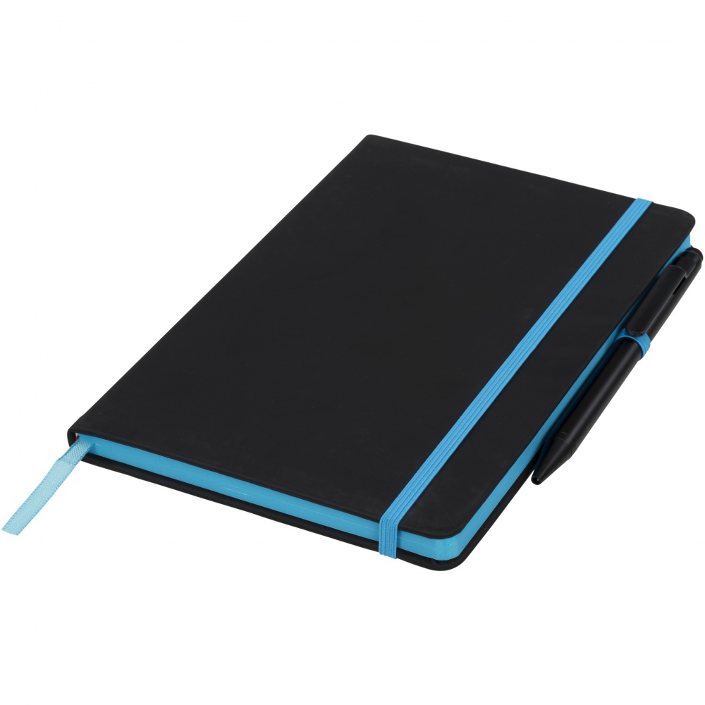 Logo trade promotional item photo of: Noir Edge medium notebook