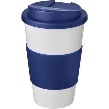 Logo trade promotional merchandise image of: Americano® 350 ml tumbler with grip & spill-proof lid