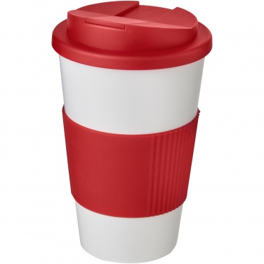Logotrade promotional gift image of: Americano® 350 ml tumbler with grip & spill-proof lid