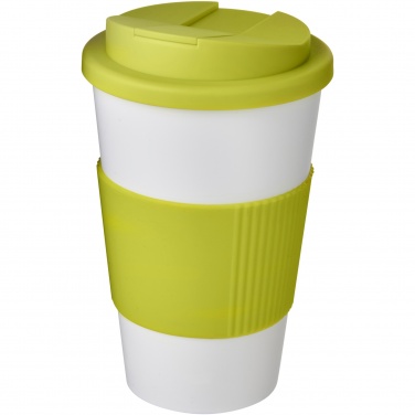 Logo trade promotional merchandise picture of: Americano® 350 ml tumbler with grip & spill-proof lid