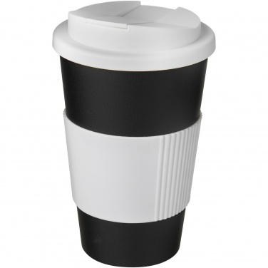 Logo trade promotional merchandise photo of: Americano® 350 ml tumbler with grip & spill-proof lid