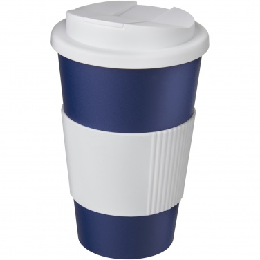 Logo trade promotional merchandise image of: Americano® 350 ml tumbler with grip & spill-proof lid