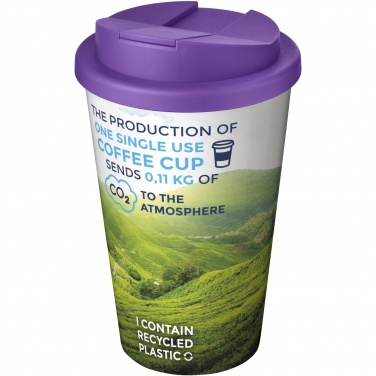 Logo trade promotional merchandise image of: Brite-Americano® 350 ml tumbler with spill-proof lid