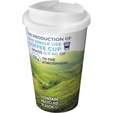 Logo trade advertising product photo of: Brite-Americano® 350 ml tumbler with spill-proof lid