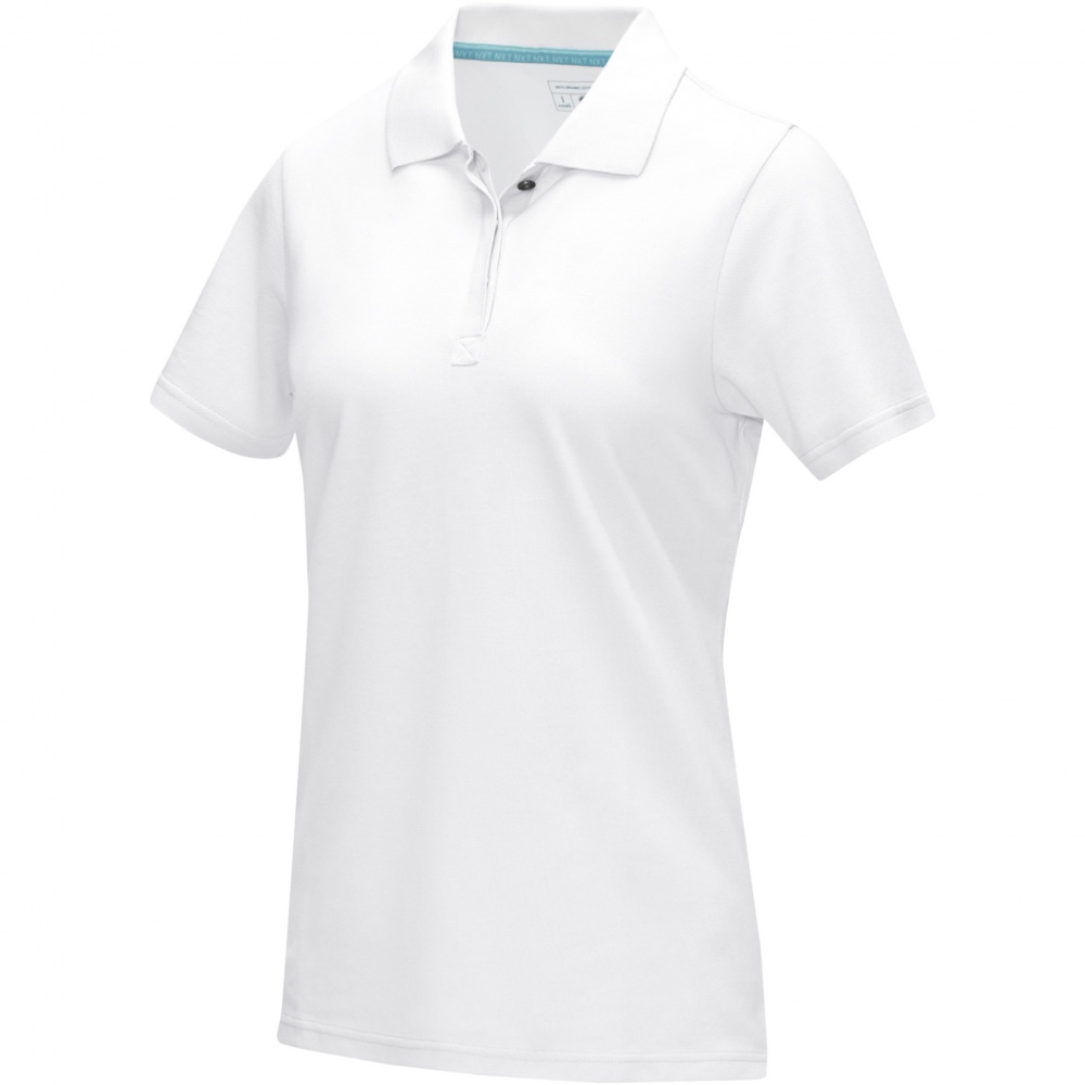 Logo trade corporate gifts picture of: Graphite short sleeve women’s organic polo