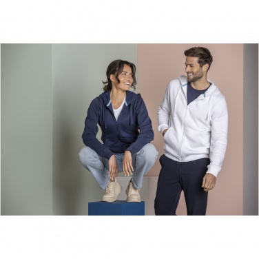 Logo trade promotional gifts image of: Ruby men’s organic recycled full zip hoodie