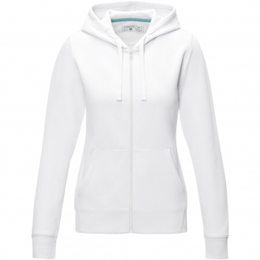 Logo trade corporate gifts picture of: Ruby women’s organic recycled full zip hoodie