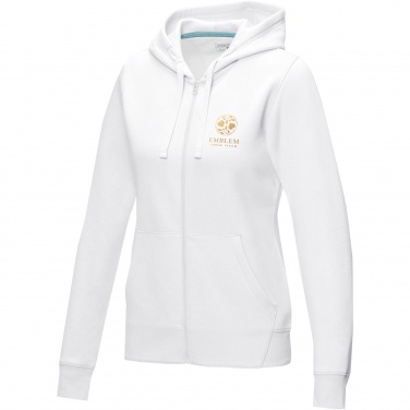Logotrade promotional products photo of: Ruby women’s organic recycled full zip hoodie