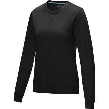 Logo trade promotional gifts image of: Jasper women’s organic recycled crewneck sweater