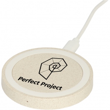 Logotrade promotional giveaway picture of: Naka 5W wheat straw wireless charging pad