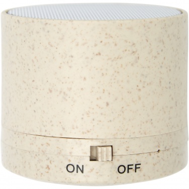 Logo trade business gifts image of: Kikai wheat straw Bluetooth® speaker